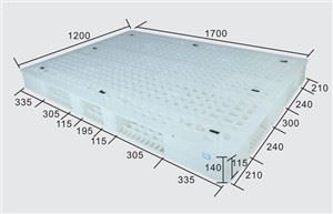 1700x1200x140mm Plastik Paket Paletli Saqlash Paletasi